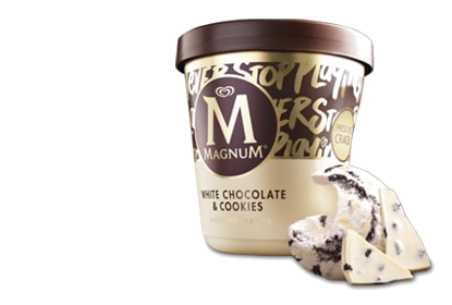 Imagen de Tarrina Magnum White & Cookies (440ml)