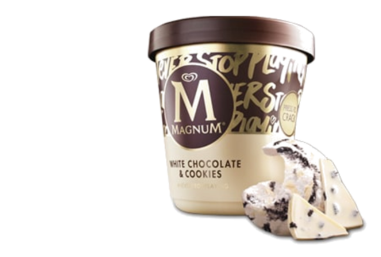 Imagen de Tarrina Magnum White & Cookies (440ml)